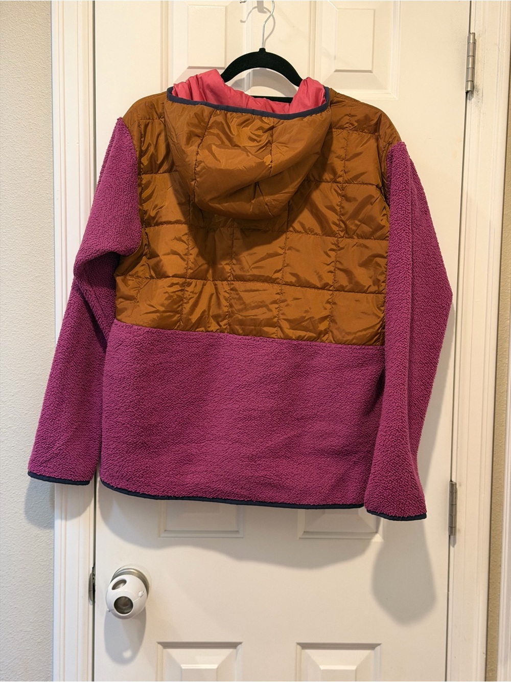 Cotopaxi Two-Tone Sherpa Fleece Jacket - Pink, Orange, Brown - Picture 2 of 2